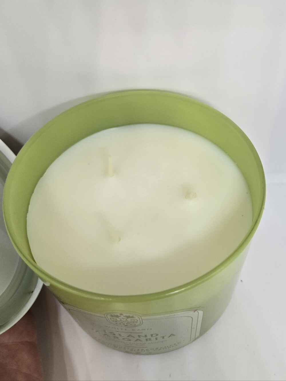 White Barn Green Island Margarita Jar Candle with White Lid - Picture 2 of 3
